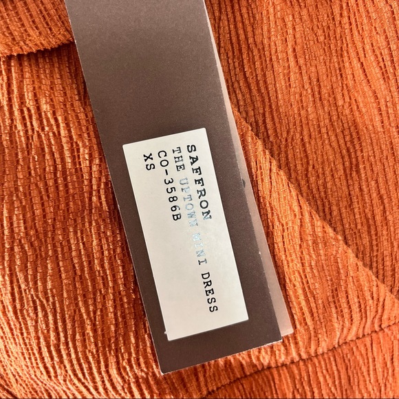 Anthropologie Chloe Oliver Uptown Maxi Saffron Cold Shoulder Dress - Picture 9 of 10